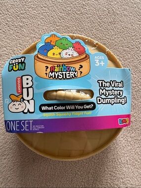 Rainbow Mystery Squishy Bun Dumpling Toy - Tan
